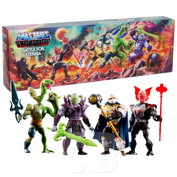 Masters of the Universe Origins Battle for Eternia Action Figuren 4er Set