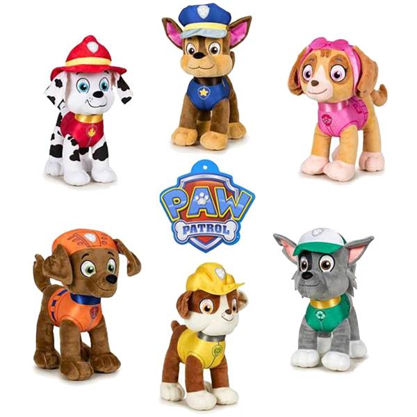 Paw Patrol Classic 19 cm Plüsch Figur: Chase | Marshall | Rocky | Rubble | Skye | Zuma