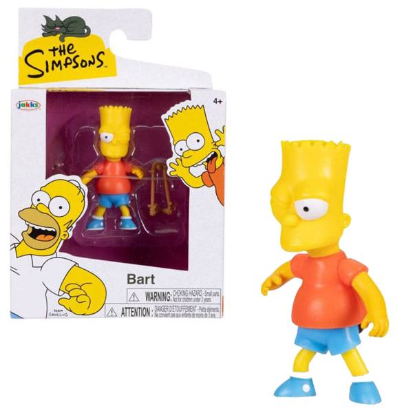 JAKKS Pacific Simpsons 7 cm Action Figur Wave 2: Bart mit Steinschleuder
