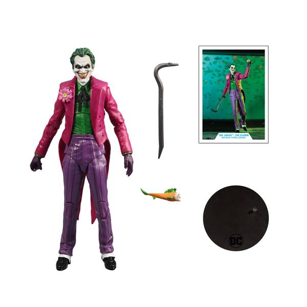 McFarlane DC Multiverse 18 cm Action Figur: The Joker: The Clown (Batman: Three Jokers)