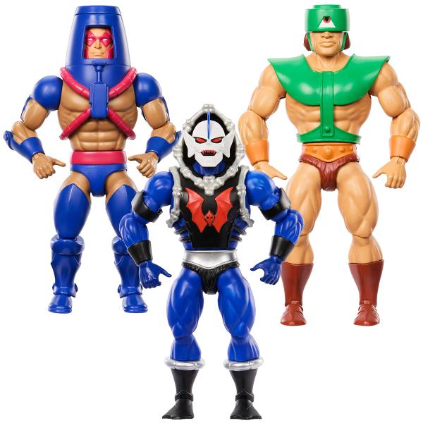 Masters of the Universe Origins 14 cm Figur Wave 22: Hordak, Man-E-Faces & Tri-Klops (Cartoon Collec