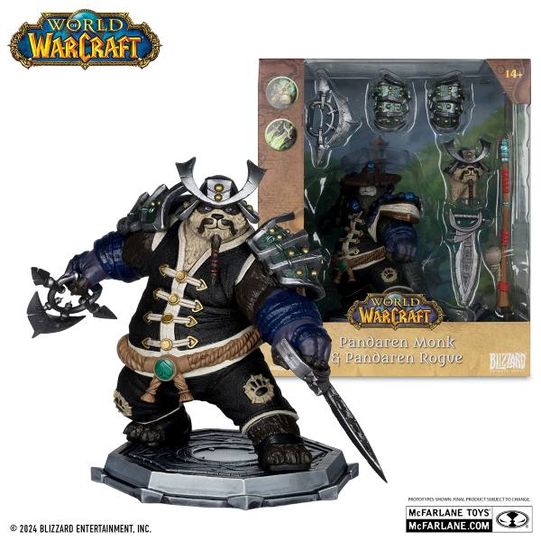 McFarlane World of Warcraft Action Figur 15 cm: Pandaren: Monk / Rogue
