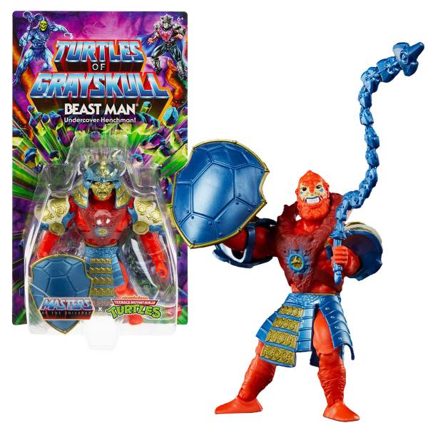 Turtles of Grayskull MOTU & TMNT 14cm Action Figur Wave 2: Beastman (US-Import)