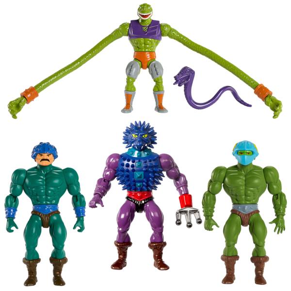 Masters of the Universe Origins Wave 14 Figuren: Ssqueeze, Spikor, Infiltrator & Man-At-Arms
