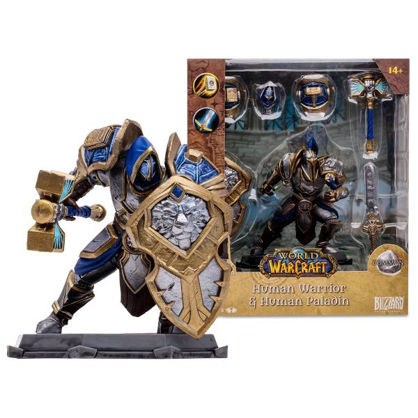 McFarlane World of Warcraft Action Figur 15 cm: Human Paladin / Warrior