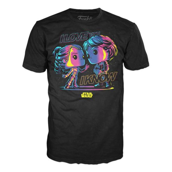 Star Wars Loose POP! T-Shirt: Han Loves Leia (M)