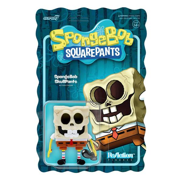 SpongeBob Schwammkopf ReAction 10 cm Action Figur: SpongeBob SkullPants