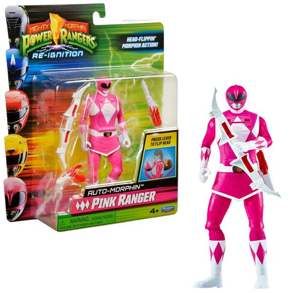 Power Rangers RE-IGNITION 12 cm Figur: Auto-Morphin Pink Ranger