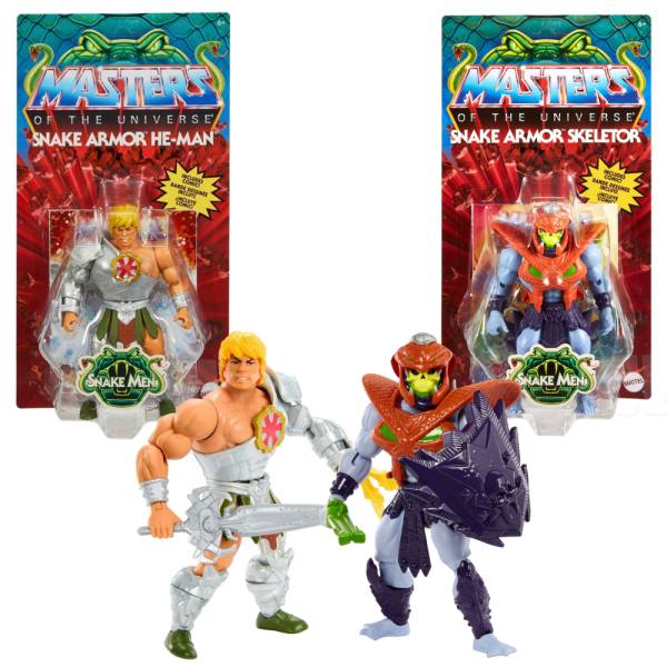 Masters of the Universe Origins 14 cm Action Figur: Snake Armor He-Man & Skeletor