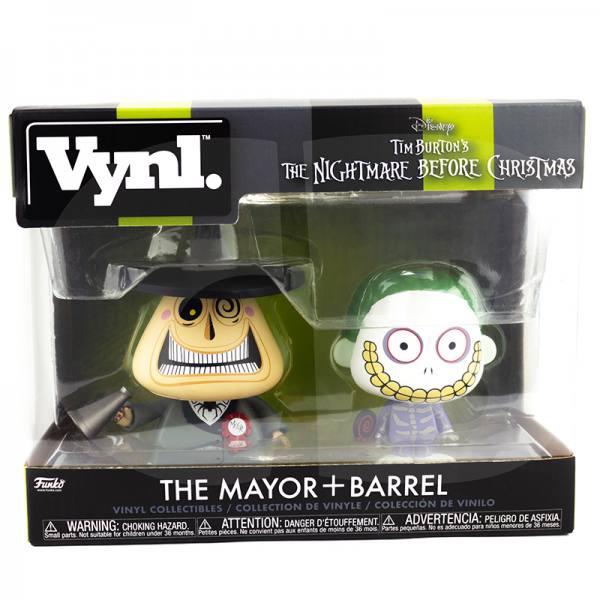 Funko POP! The Nightmare Before Christmas 2er Pack Vinyl Figuren: The Mayor + Barrel