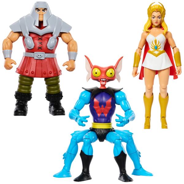 Masters of the Universe Origins 14 cm Figur Wave 21: Mantenna, She-Ra & Ram Man (Cartoon Collection)