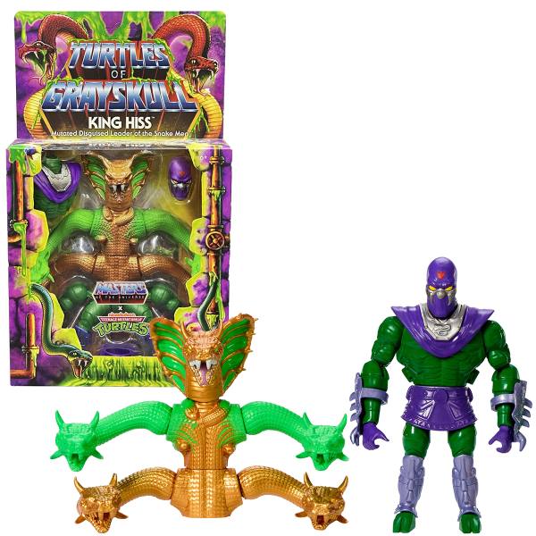 Turtles of Grayskull MOTU & TMNT 14cm Action Figur: King Hiss