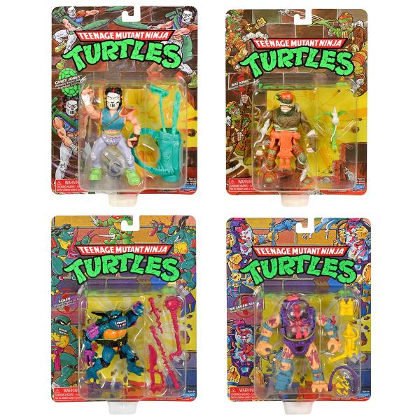 Teenage Mutant Ninja Turtles Classic Figuren: Casey Jones, Rat King, Slash, Mutagen Man