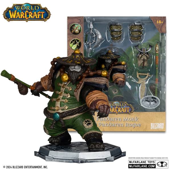 McFarlane World of Warcraft Action Figur 15 cm: Pandaren: Monk / Rogue (V2)