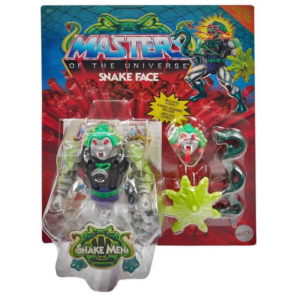 Masters of the Universe Origins 14 cm Deluxe Figur: Snake Face