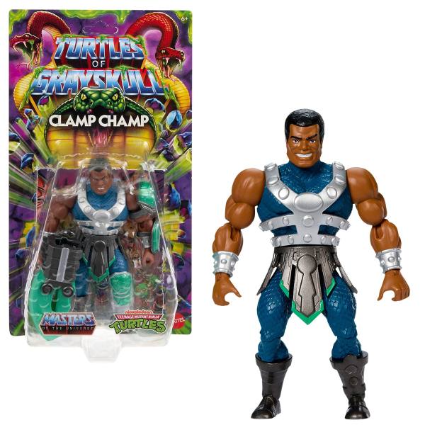 Turtles of Grayskull MOTU & TMNT 14cm Action Figur Wave 6: Clamp Champ