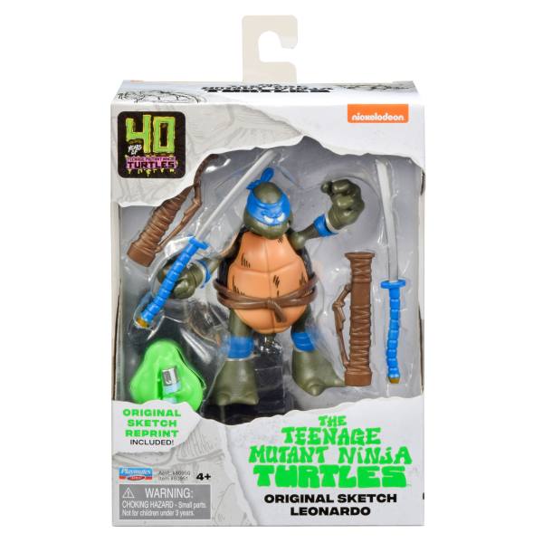 Teenage Mutant Ninja Turtles 40th Anniversary 10 cm Figur: Leonardo