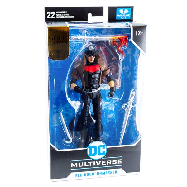McFarlane DC Multiverse 18 cm Action Figur: The New 52, Red Hood Unmasked (Gold Label)