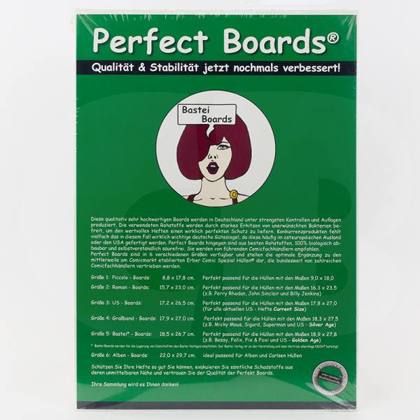 Perfect Comic Backing Boards für Bastei / Golden Size (100 Boards)