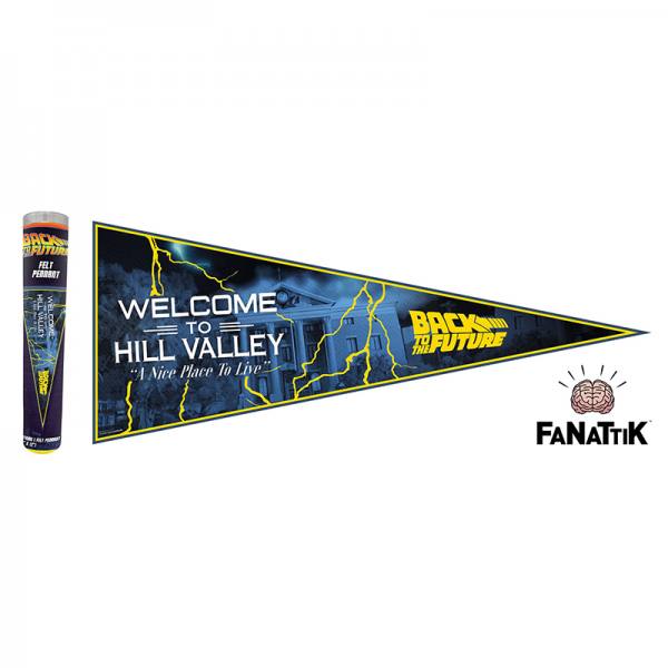 Zurück in die Zukunft: Wimpel Welcome To Hill Valley