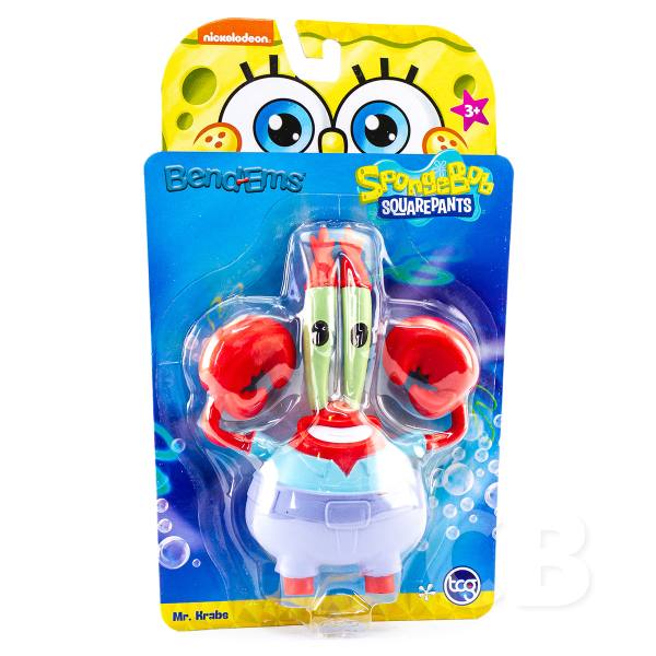 SpongeBob Schwammkopf Bend-Ems 15 cm Figur: Mr. Krabs