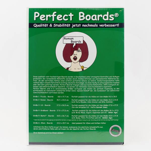 Perfect Comic Backing Boards für Romane (100 Boards)