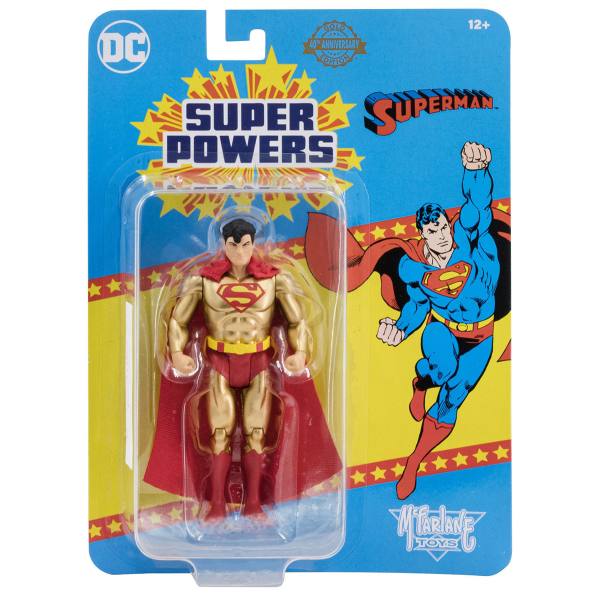 McFarlane Super Powers DC Direct 13 cm Wave 7 Figur: Superman (Gold Edition) (SP 40th Anniversary)
