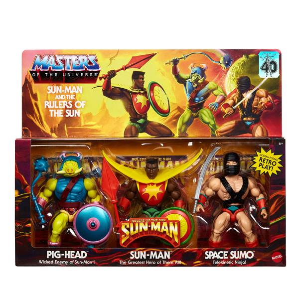 Masters of the Universe Origins Figur Rulers of the Sun: Sun-Man, Pig-Head & Space Sumo (US-Import)