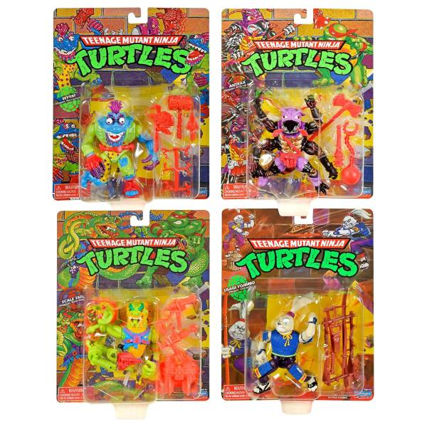 Teenage Mutant Ninja Turtles Classic Action Figur: Wyrm, Antrax, Scale Tail & Usagi Yojimbo