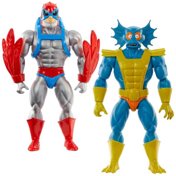 Masters of the Universe Origins 14 cm Figur Wave 18: Stratos & Mer-Man (Cartoon Collection)