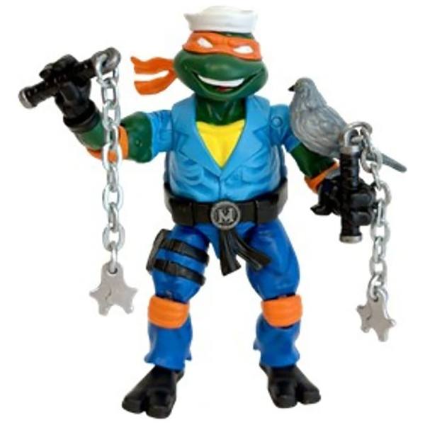 Teenage Mutant Ninja Turtles x G.I. Joe 12cm Action Figur: Michelangelo x Shipwreck