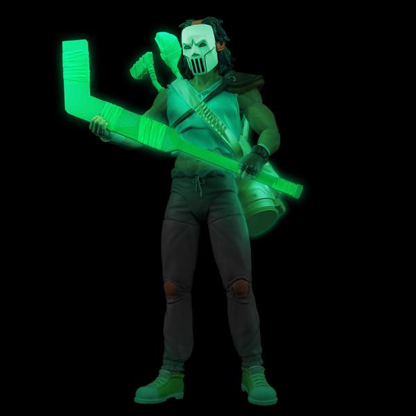 Teenage Mutant Ninja Turtles BST AXN 13cm Action Figur: Casey Jones Skull Face Glow-in-the-Dark SDCC