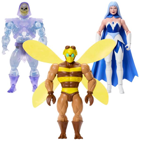 Masters of the Universe Origins 14 cm Figur Wave 24: Invisible Skeletor, Frosta & Buzz-Off (Cartoon