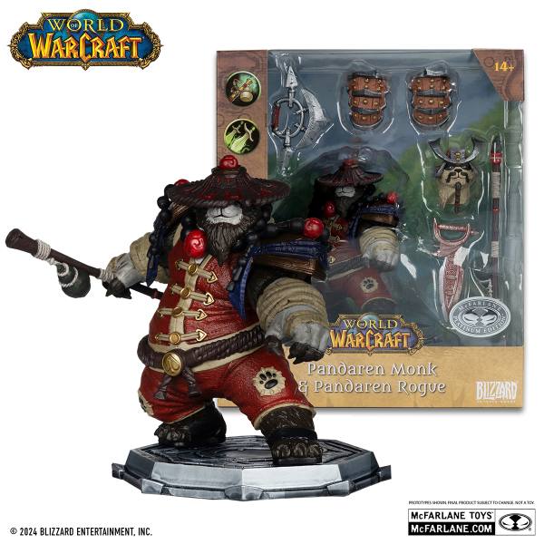 McFarlane World of Warcraft Action Figur 15 cm: Pandaren: Monk / Rogue (V1)