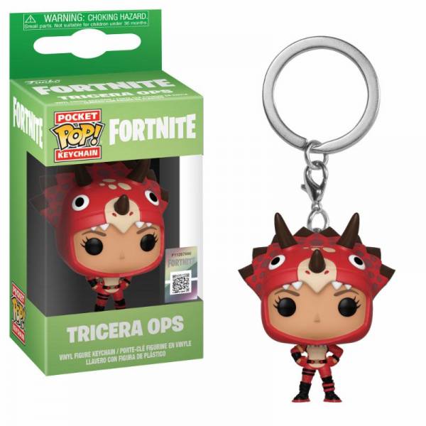 Fortnite POP! Vinyl 4 cm Schlüsselanhänger: Tricera Ops