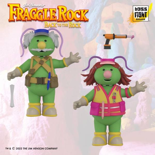 Die Fraggles | Fraggle Rock 15cm Action Figur: Cotterpin & Architect (2er-Pack Doozer)