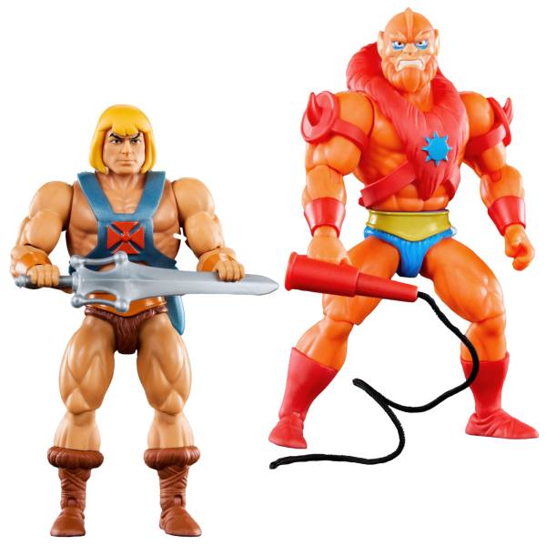 Masters of the Universe Origins 14 cm Figur Wave 15: He-Man & Beast Man (Cartoon Collection)