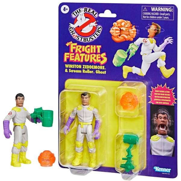 The Real Ghostbusters Kenner Classics 13 cm Figur: Zeddemore & Scream Roller Ghost