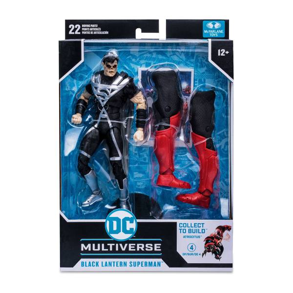 McFarlane DC Multiverse 18 cm Action Figur: Black Lantern Superman (Blackest Night) (Build A Figur)