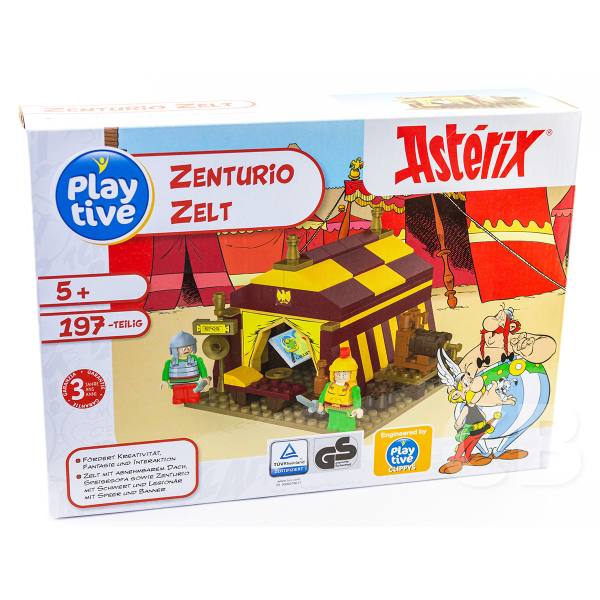 Playtive Clippys Asterix & Obelix Klemmsteine: Zenturio Zelt 197-teilig