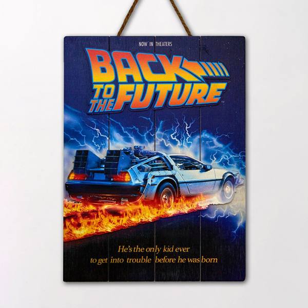 Zurück in die Zukunft WoodArts 3D Holzdruck: DeLorean 30 x 40 cm