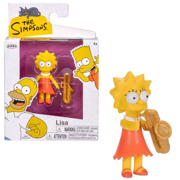 JAKKS Pacific Simpsons 7 cm Action Figur Wave 1: Lisa Simpson