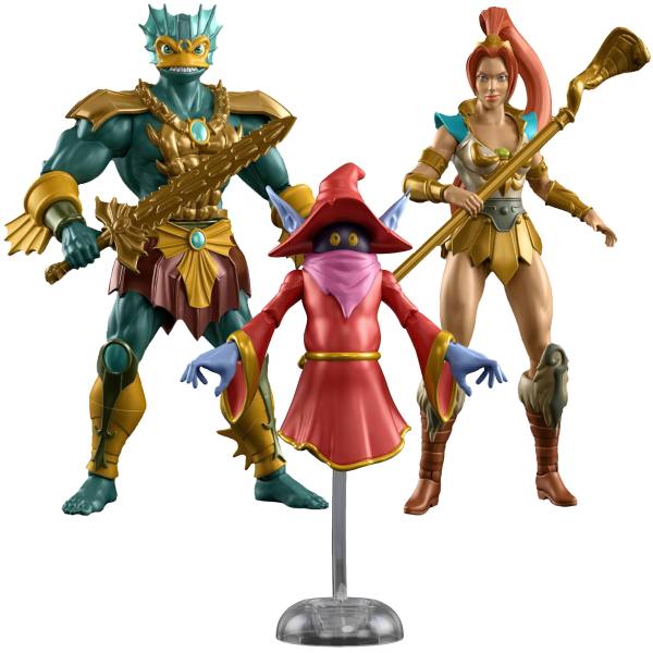 Masters of the Universe Origins 14 cm Figur Wave 30: Mer-Man | Orko | Teela (200X / Cartoon)