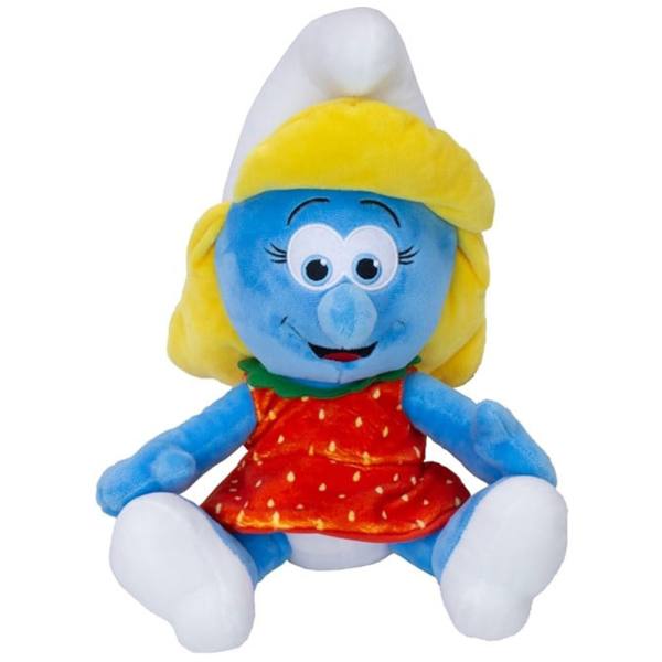 Die Schlümpfe (2025) Smurfs 27 cm Kuscheltier Plüschfigur: Schlumpfine, rotes Kleid
