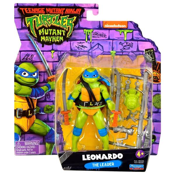 Teenage Mutant Ninja Turtles Mutant Mayhem 10cm Basis Figur: Leonardo