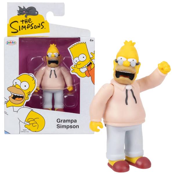 JAKKS Pacific Simpsons 7 cm Action Figur Wave 3: Grampa Simpson