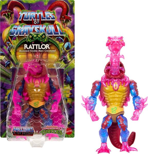 Turtles of Grayskull MOTU & TMNT 14cm Action Figur Wave 5: Rattlor