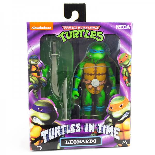 NECA Teenage Mutant Ninja Turtles in Time 18 cm Action Figur: Leonardo