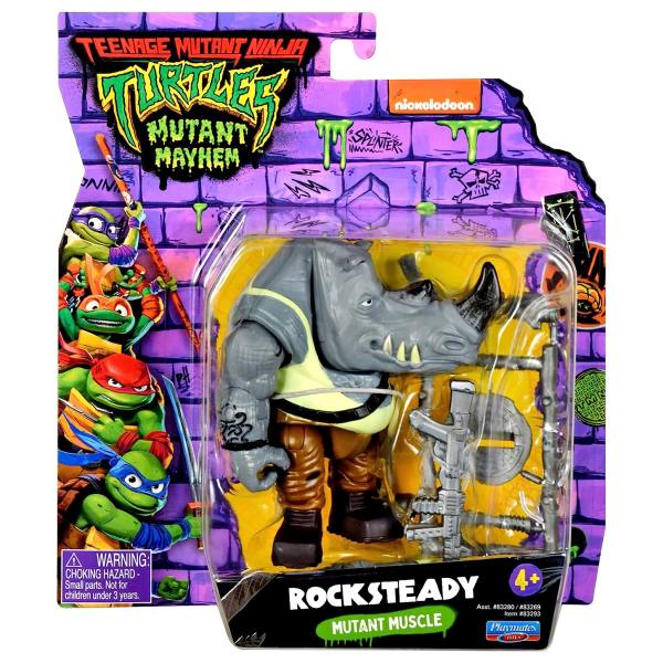 Teenage Mutant Ninja Turtles Mutant Mayhem 10cm Basis Figur: Rocksteady